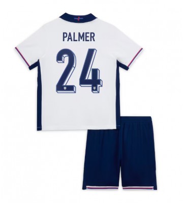England Cole Palmer #24 Hjemmebanesæt Børn EM 2024 Kort ærmer (+ korte bukser)